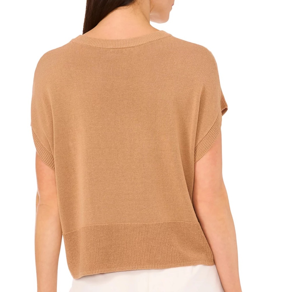 Vince Camuto Drop Shoulder Short Sleeve Sweater - Picture 5 of 7